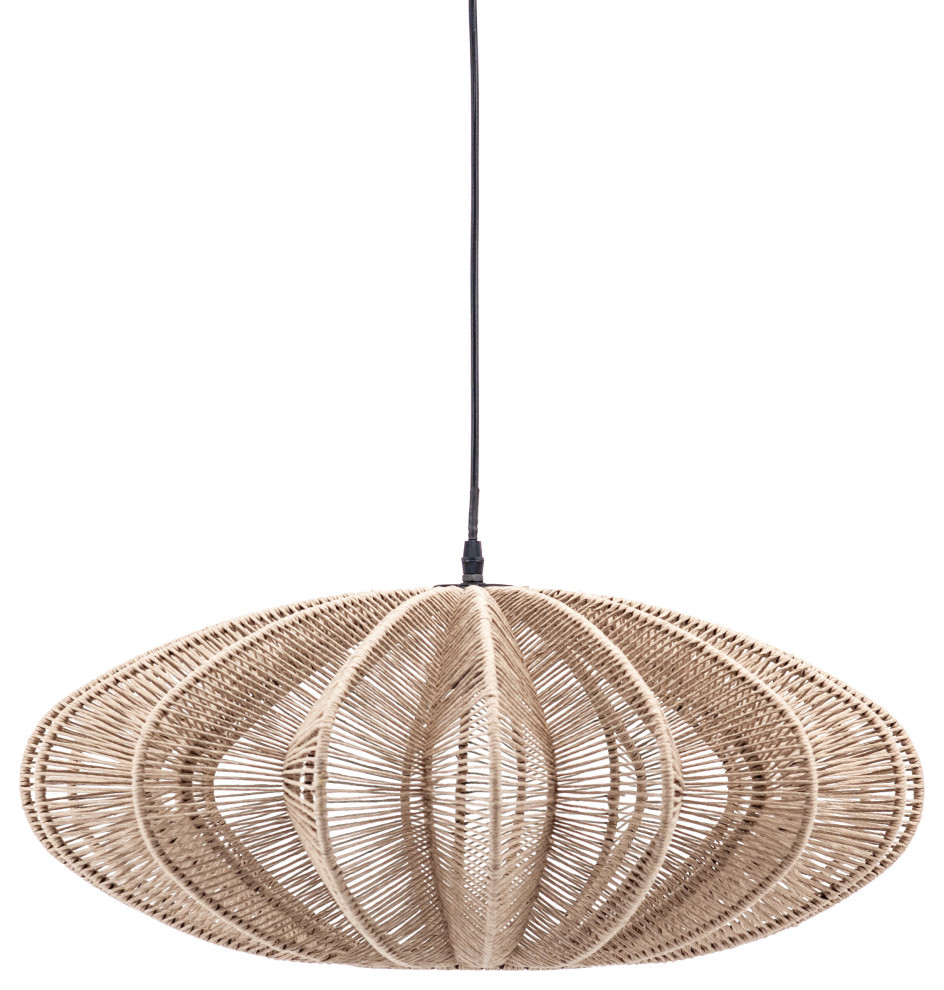Natural Open Weave Rope Pendant | By-Boo Nimbus - Tropical - Pendant  Lighting - by Luxury Furnitures | Houzz