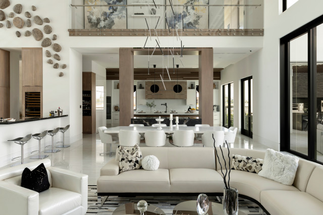 Miromar Lakes contemporary-dining-room