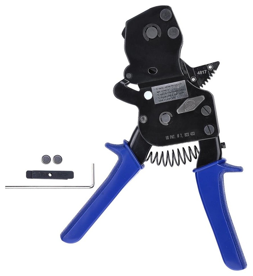 PEX One Hand Cinch Clamp Tool Ratchet Clamping Pinch Wrench Crimper 3/8