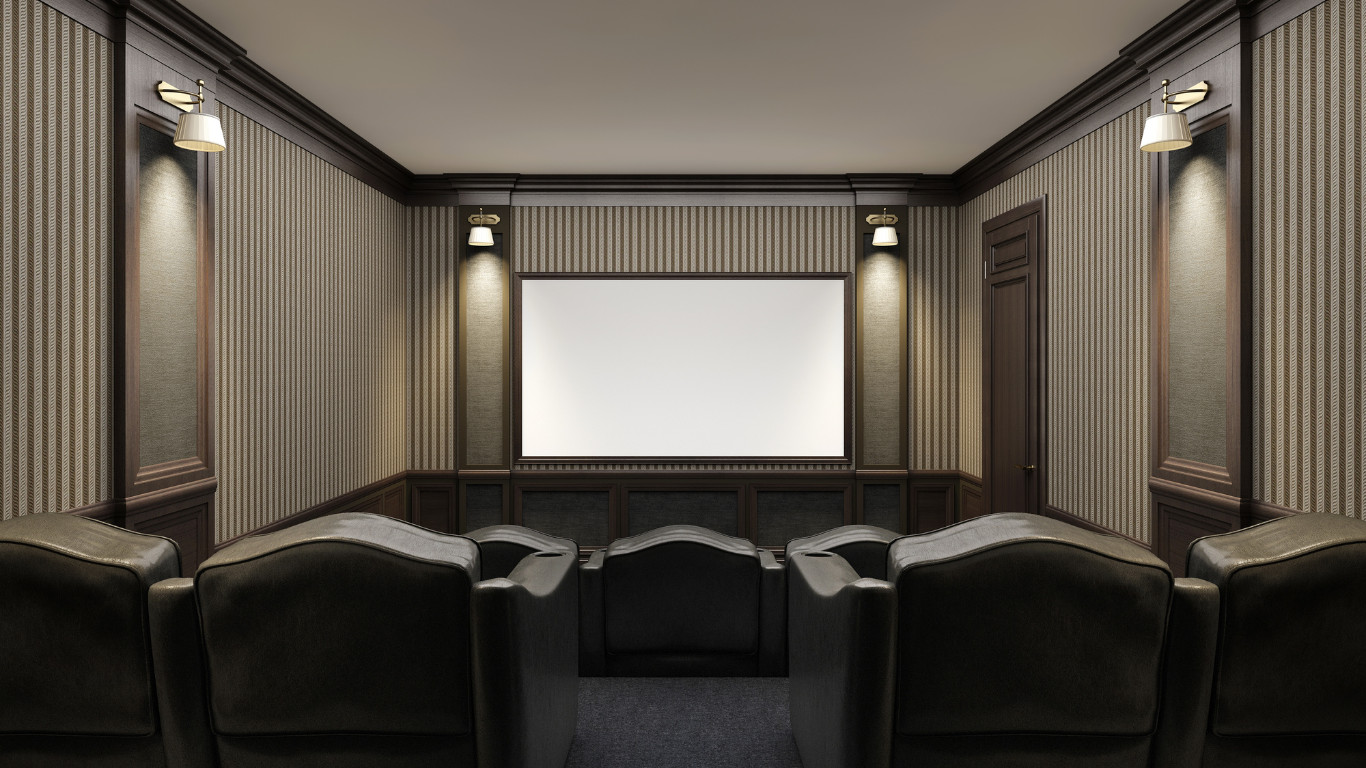 Luxe Contemporary Home Cinema in Beckenham