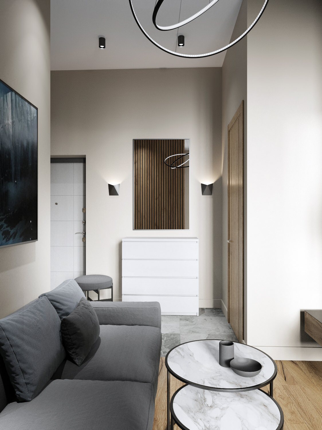 Стильная однушка с нордическим характером