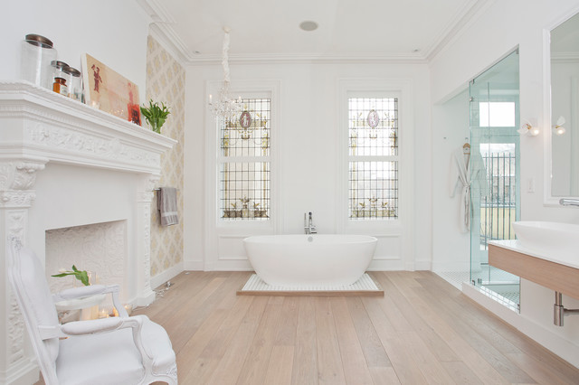 9th and Hudson victorian-bathroom