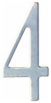 2" Stainless Steel Self Adhesive Address, Number 4