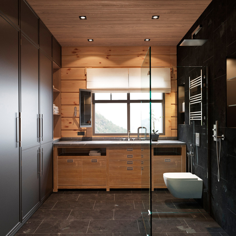 Дом элементами современного шале