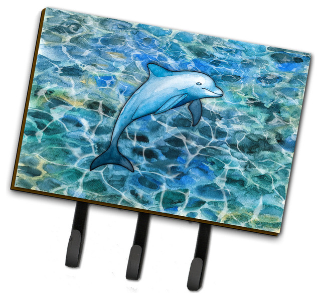 Steel Hooks Design Black NEW KEY HOOK Wall Key Holder Hanger Dolphins 