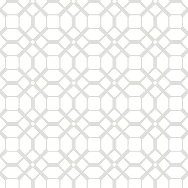 Gray and White Geometric Wallpaper - Wallpaper - by American Wallpaper