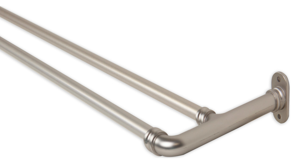 5/8" Blackout Double Curtain Rod/ Towel Bar Traditional Curtain