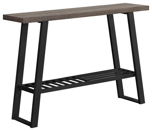 48 Accent Table Dark Taupe Black Hall Console 48 Accent Table Dark Taupe Black