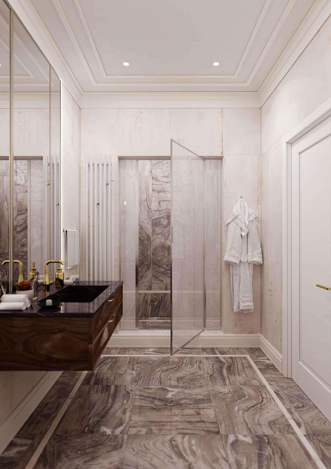 Проект интерьера квартиры в ЖК «Солнечный Олимп»