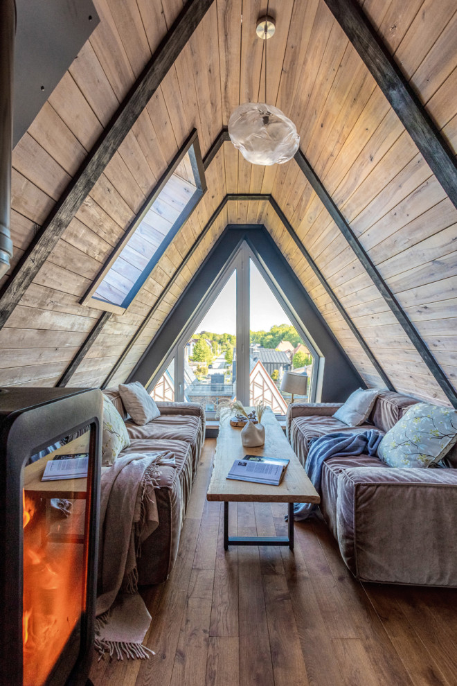 Двухуровневая квартира с мандсардной крышей