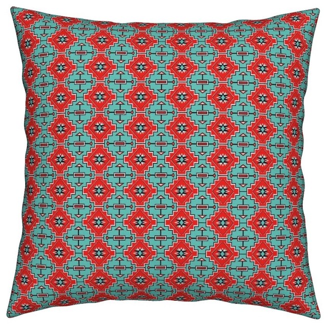 Aztec Southwestern Geometric Native Southwest Throw Pillow ...