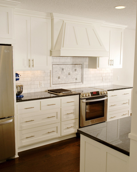 Galley Kitchen with Breakfast Bar - Traditional - Kitchen ...