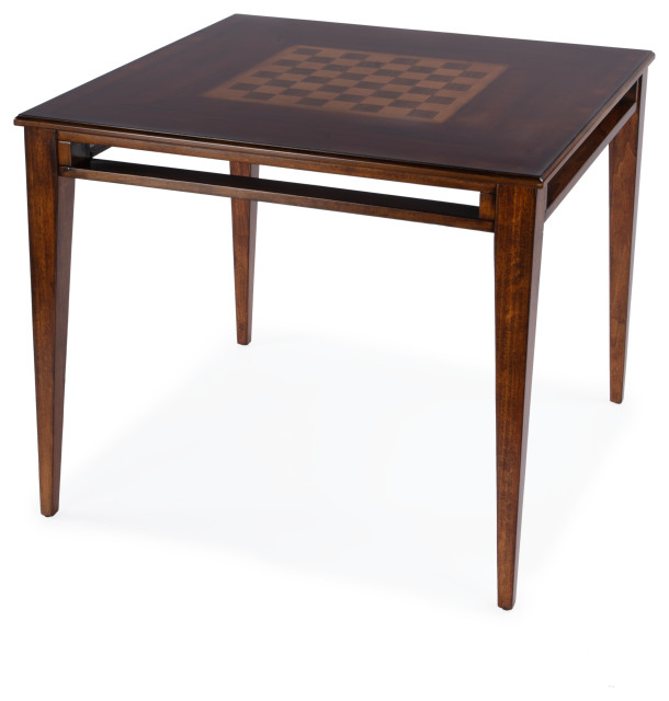 Daltrey 36" Square Wood Game Table Transitional Game Tables by