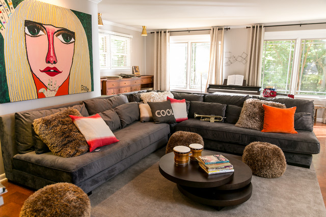 Hamilton Lakes transitional-living-room