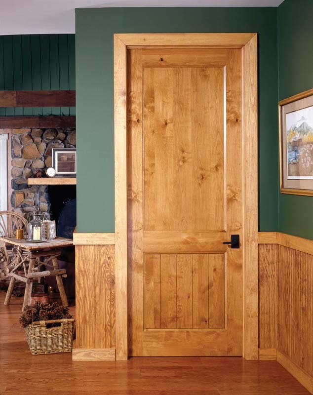 Inspiration for a mid-sized country hallway in Baltimore with green walls and medium hardwood floors.