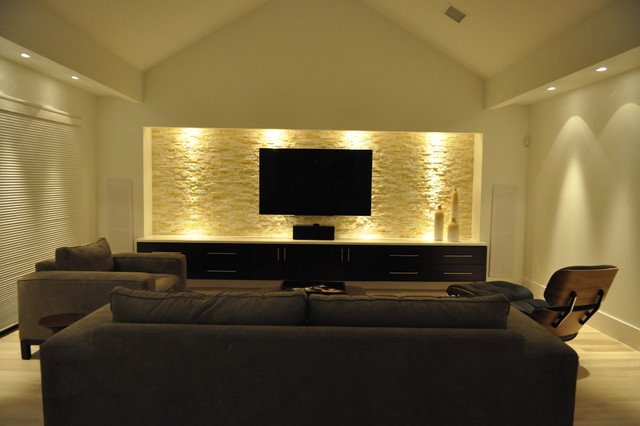 Modern Home Theater - Modern - Home Theater - Dallas
