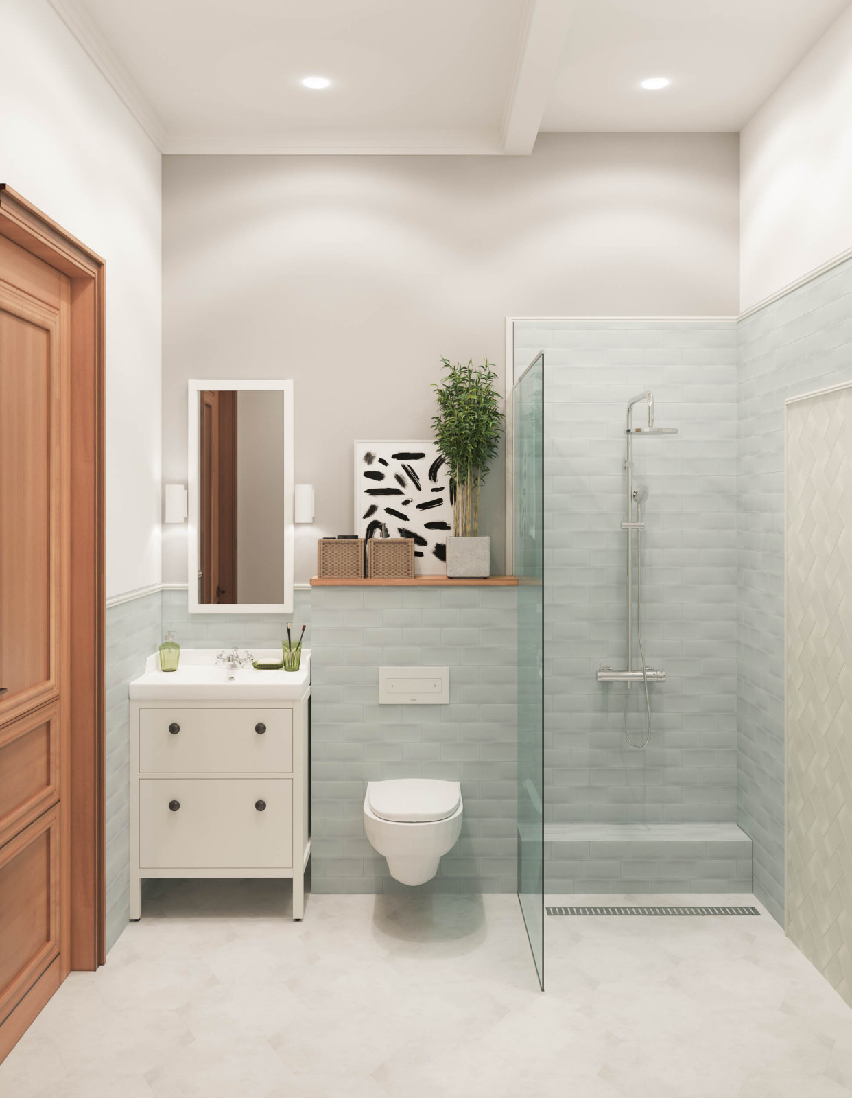 Таунхаус для большой семьи - спальни, санузлы