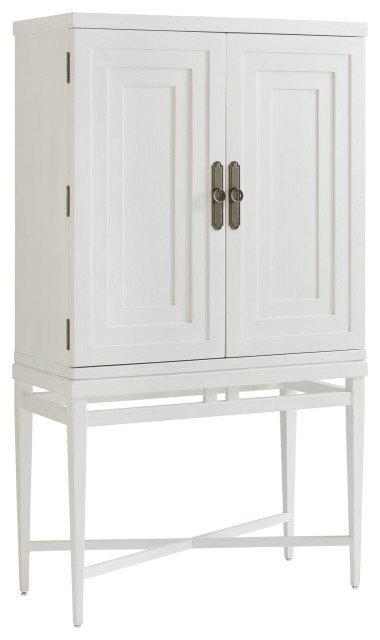 Tommy Bahama Ocean Breeze Jensen Beach Bar Cabinet Transitional Wine And Bar Cabinets By Lexington Home Brands