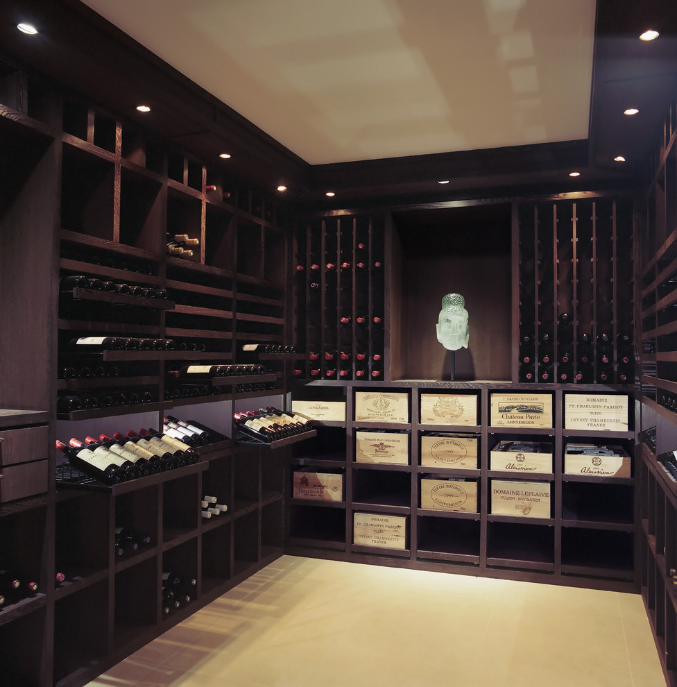 Photo of a contemporary wine cellar in Other.