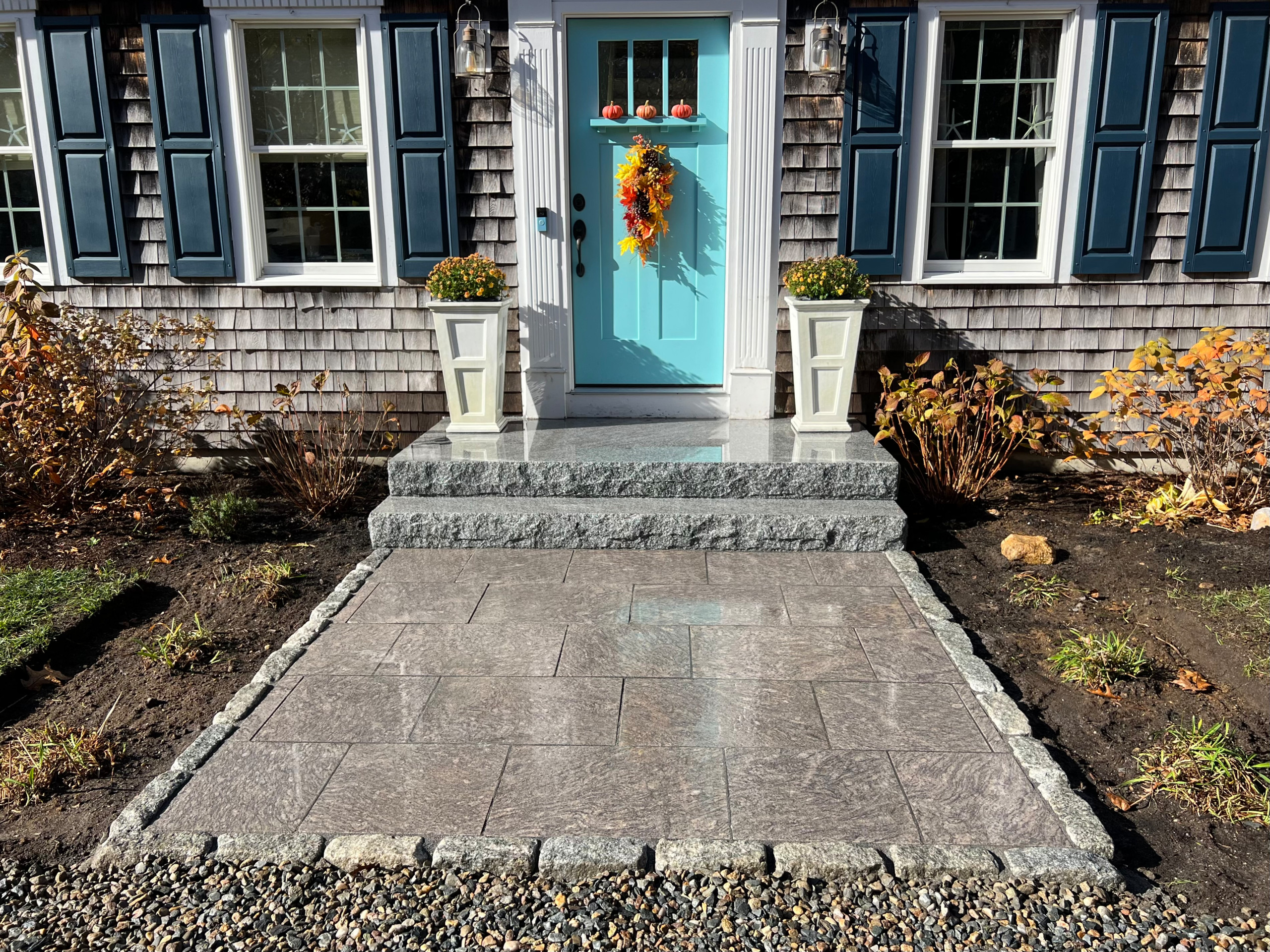 Front Entry Stone Steps