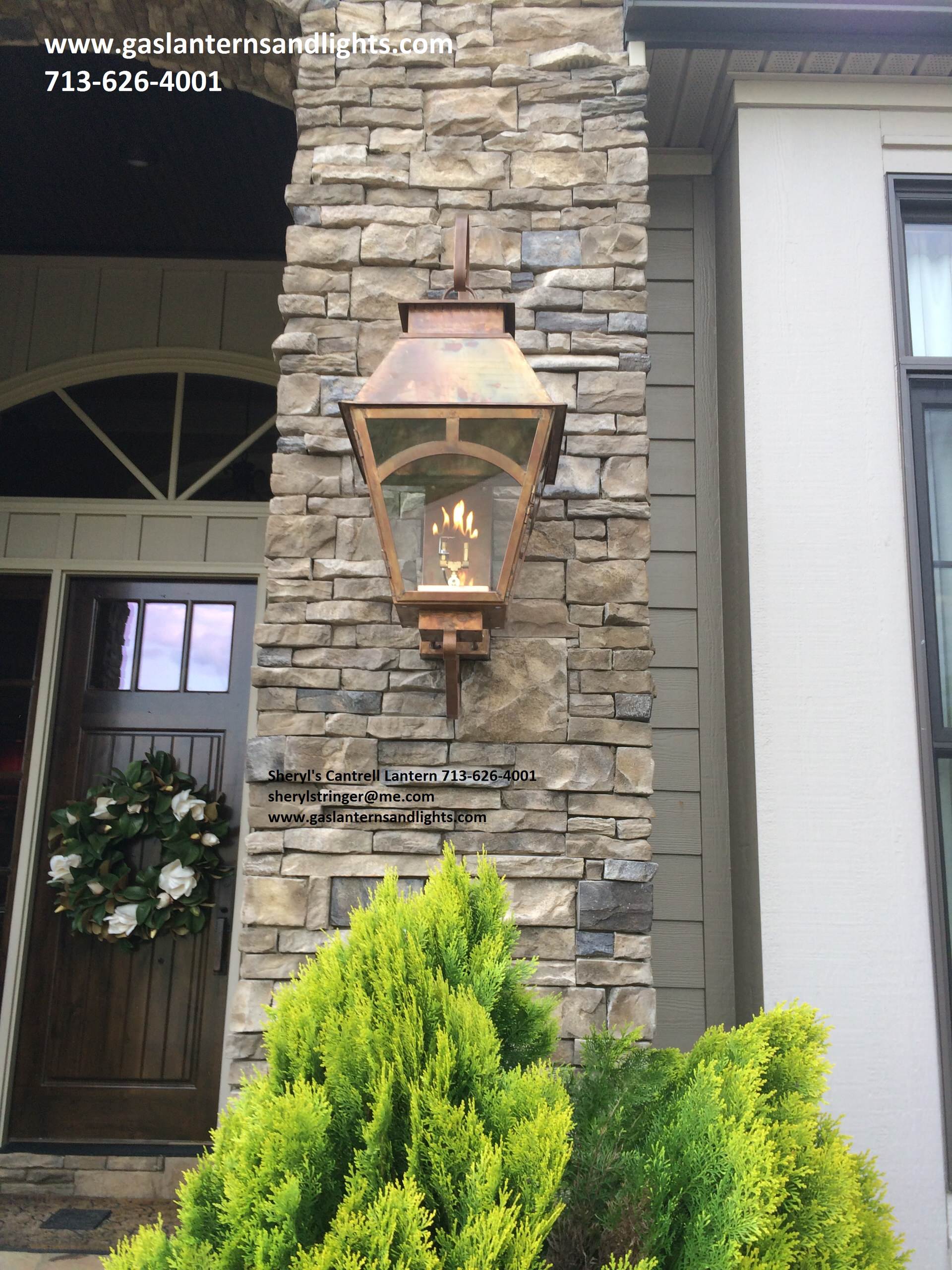 Sheryl's Veronica Gas Lantern with Cantrell Details