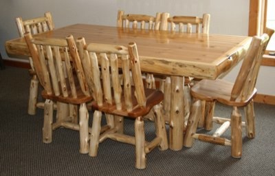 Mellowood Furniture Log Dining set
