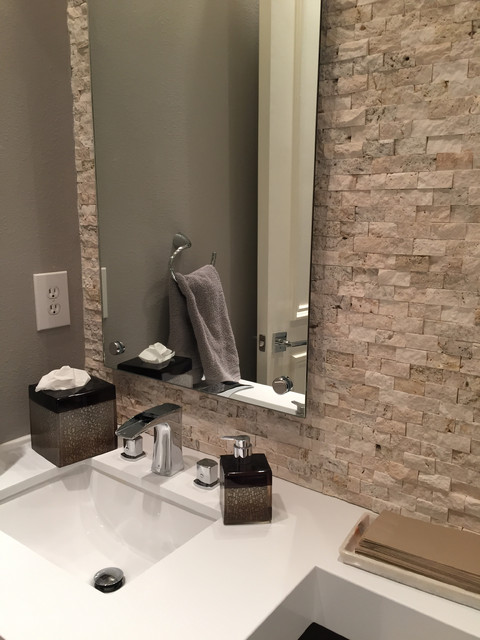 TILE WORK modern-bathroom