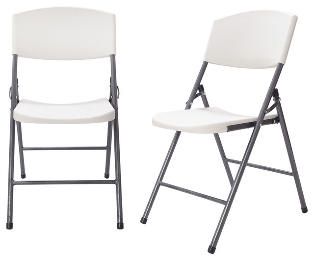 Folding Chairs Plastic sturdy easy-to-store white plastic folding chair, set of 2 Folding Chairs Plastic sturdy easy-to-store white plastic folding chair, set of 2