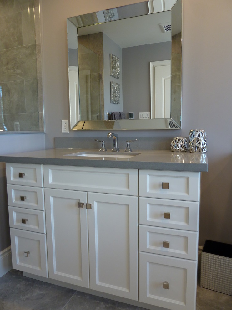Inspiration for a transitional home design remodel in Toronto