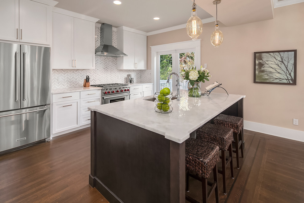 Inspiration for a timeless kitchen remodel in Seattle
