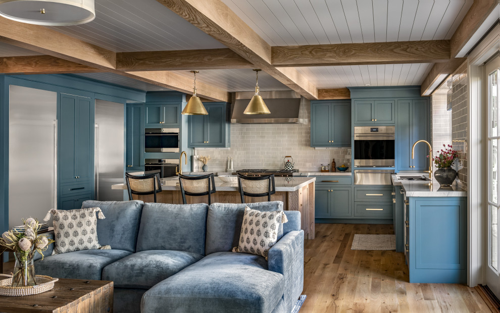 Portside Revival - Beach Style - Kitchen - Boston - by TMS Architects ...