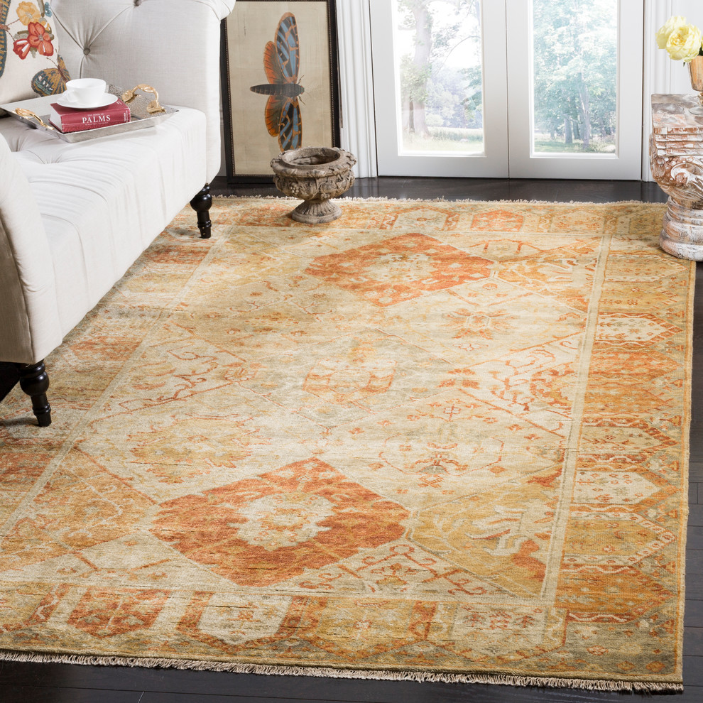 Safavieh Oushak Collection OSH561 Rug, 6'x9' Mediterranean Area