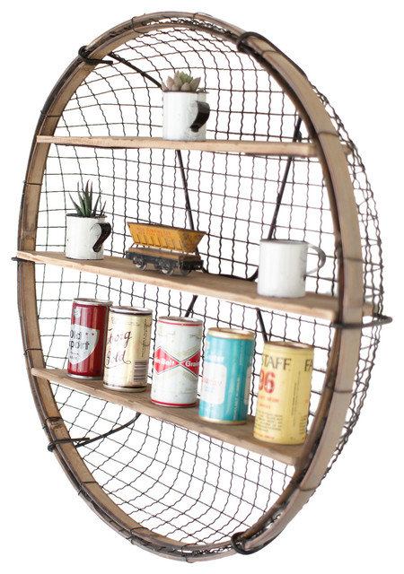 Wall Shelf With Wire Baskets Qj71 Wendycorsistaubcommunity Brand New Round Wire Basket Wall Shelf Display And Cu38