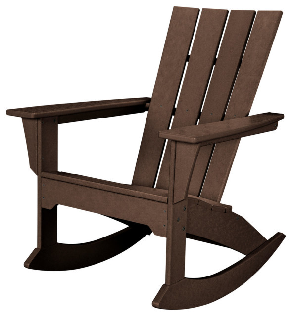 Polywood Quattro Adirondack Rocker Chair Transitional Outdoor