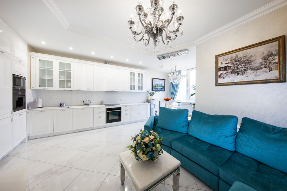 Гостиная с кухней