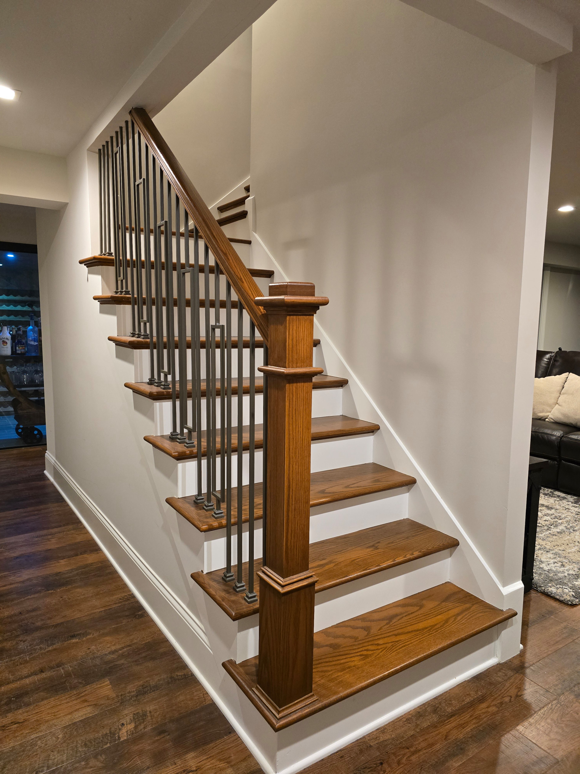 Full Basement renovation with exercise room, wine cellar, TV room and Sauna