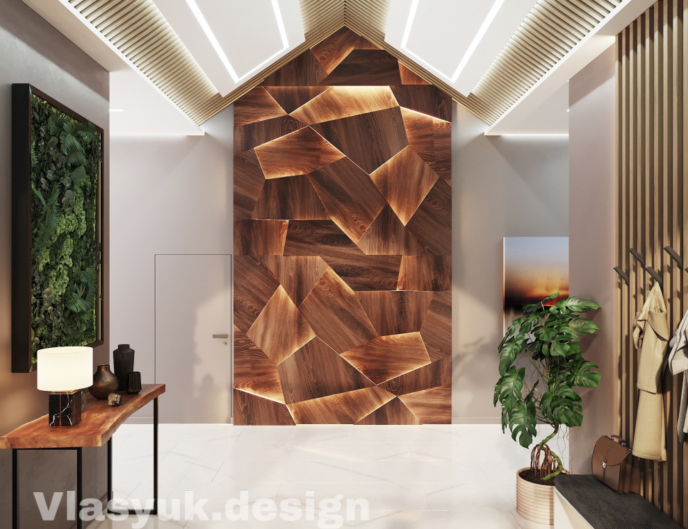 Проект холла частного дома