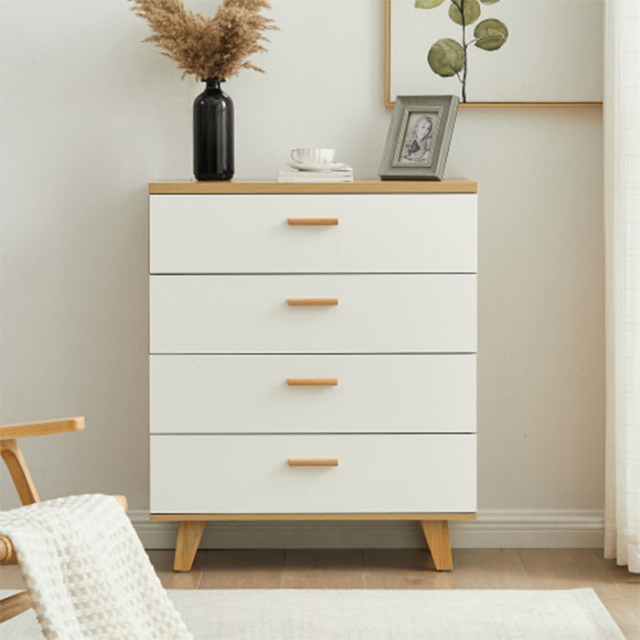 4 tier drawer cabinet solid wood storage table - Midcentury - Dressers ...