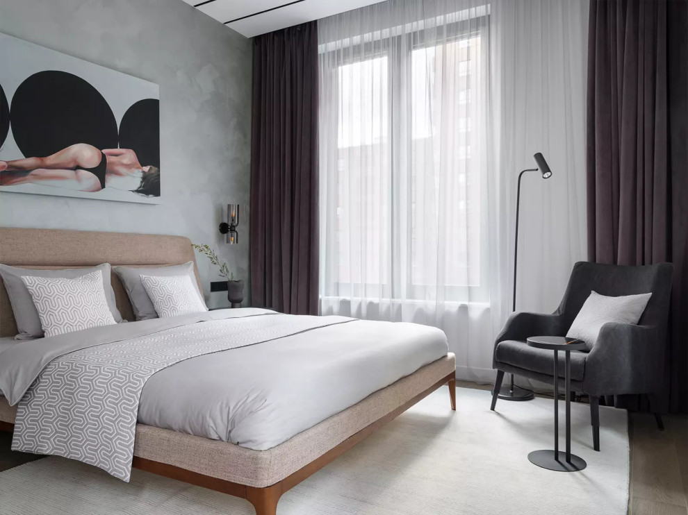 Лаконичный интерьер квартиры с коврами ручной работы