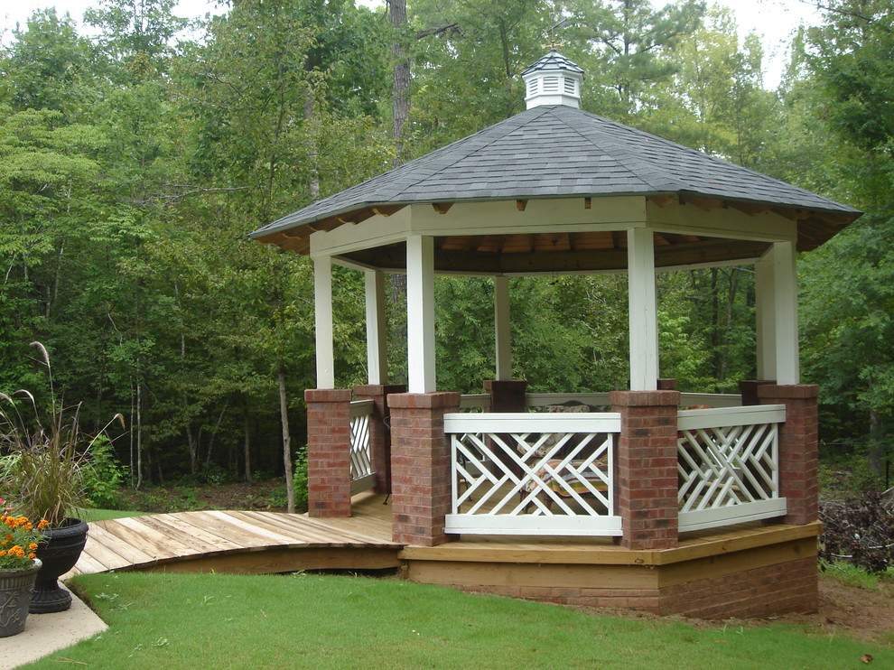 Macon GA detached Gazebo with brick 