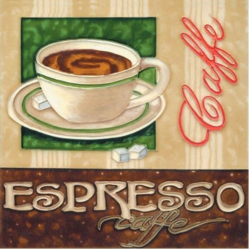 "Espresso" Ceramic Art Tile
