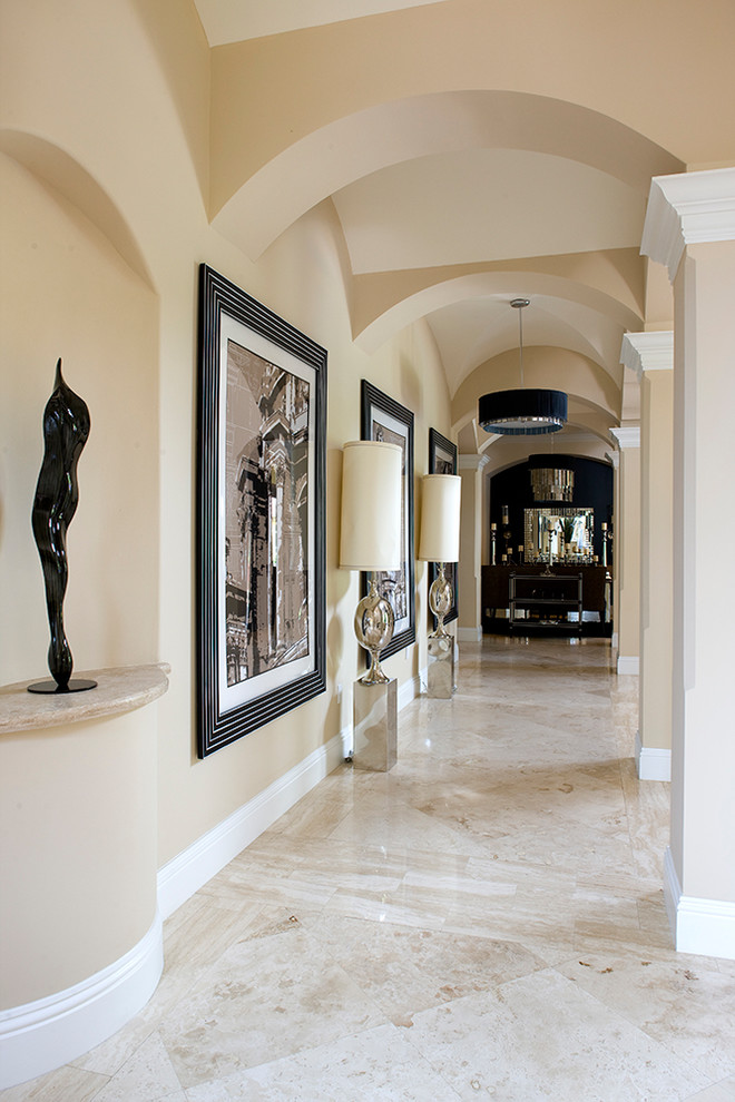 Glam Interior Design - Transitional - Hall - Orange County - by Virgie ...