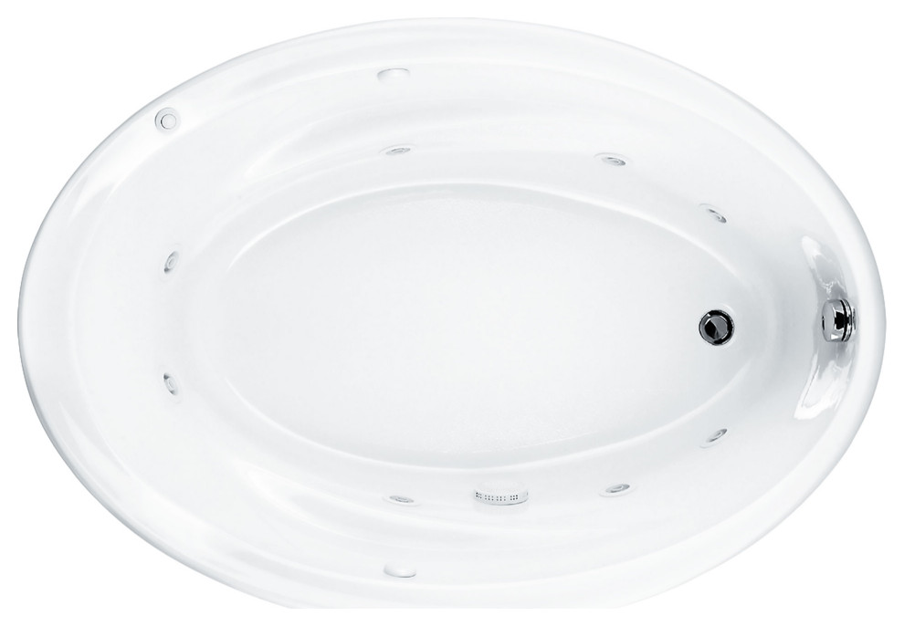 Savona Oval 60 x 42" Dropin Bathtub Contemporary Bathtubs by Knobbery Dot Com LLC Houzz