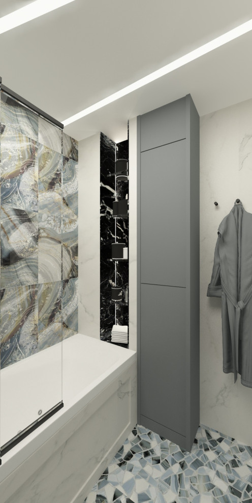 Трехкомнатная квартира в современном стиле в г. Новороссийск