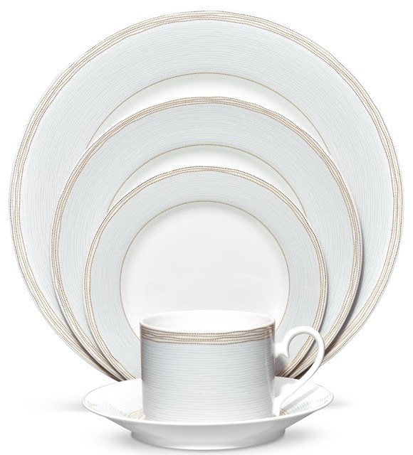 Noritake Linen Road 5 Piece Place Setting Transitional Dinnerware Sets By Unique Gifts