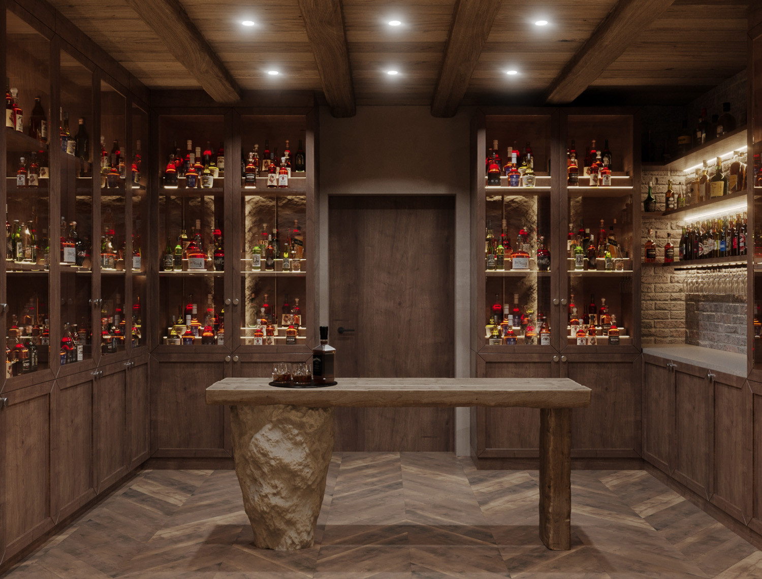 Интерьер виски комнаты