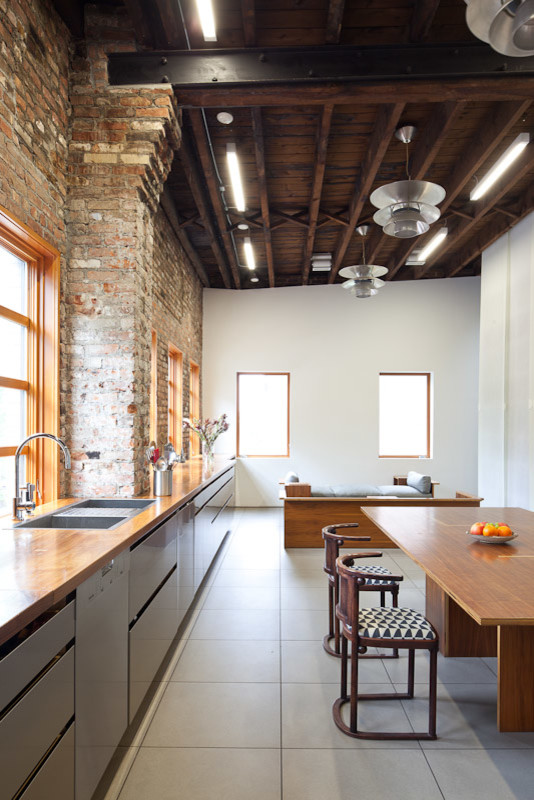 This is an example of an industrial kitchen in New York.