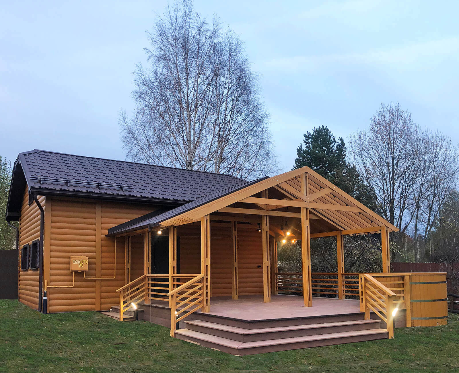 Терраса из лиственницы