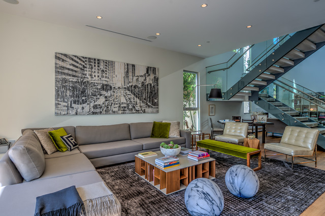 Warm Eclectic Contemporary contemporain-salon