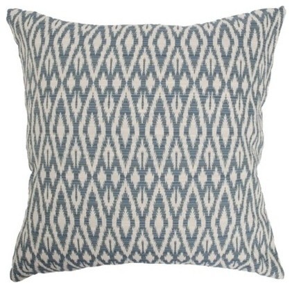 Hafoca Ikat Pillow Denim 18"x18"